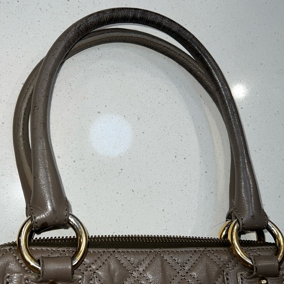 Marc Jacobs Blake Quilted Venetia Satchel Handbag. Italian Leather. Puffer AUTH - Picture 16 of 17